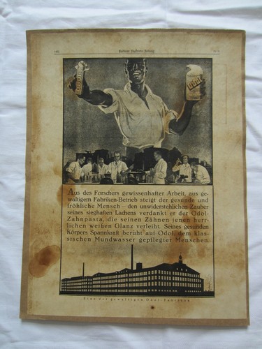 Vintage poster odol zahnpasta - poster,