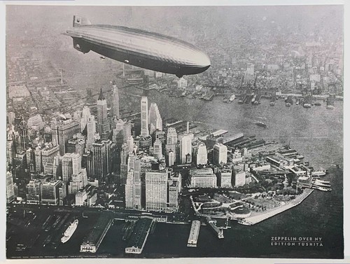 Zeppelin over new york - zeppelin,