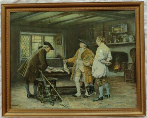 Vintage gerahmter nachdruck - vintage,