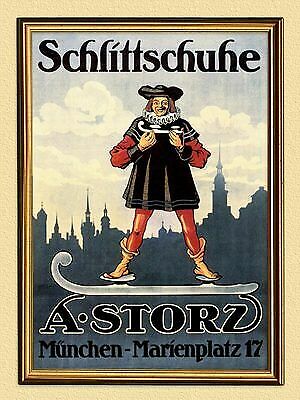 Plakat schlittschuh storz - plakat, a.