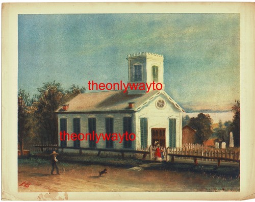 New england village church - new,