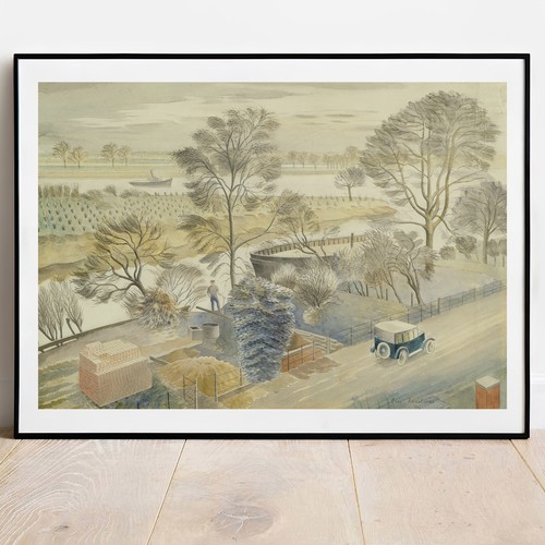 Ravilious fluss themse bei - fluss,