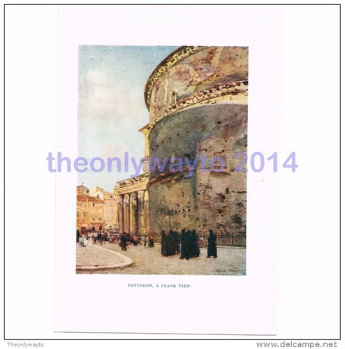 Pantheon flankenansicht rom - pantheon,, flankenansicht,