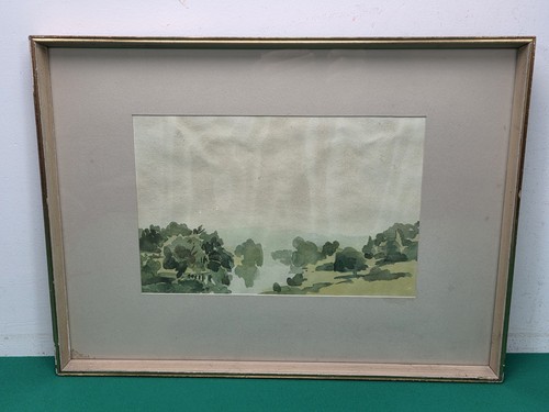Gerahmt 1925 misty morning - misty, on