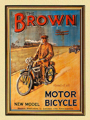 Plakat brown brothers motorrad - brown,